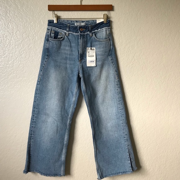 Zara Denim - NWT Zara Wide Leg High Rise Denim